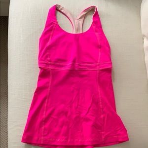SOLD - Lululemon hot pink workout top!